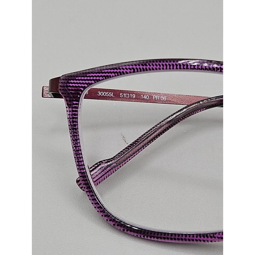 Morel France OGA Eyeglasses Purple Frames Only 30055L 51 19 140 PR06 Metal